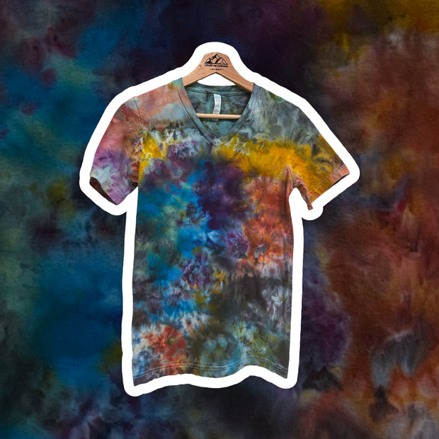 XS: Unisex “Orcas Island” Soft Cotton V-Neck T-Shirt