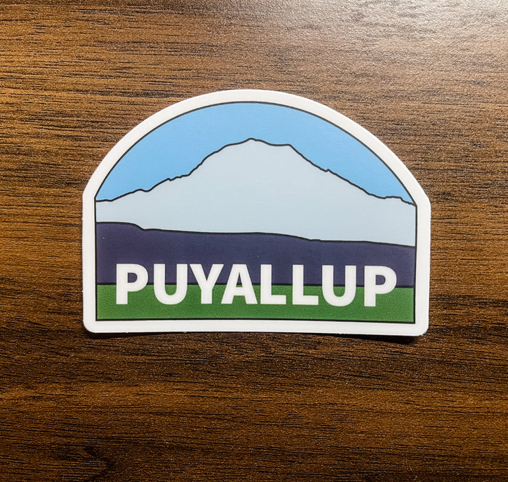 Puyallup & the Mountain - Vinyl Sticker