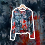 XL: “Sailor’s Delight” Cropped Modal Blend Women’s Sweatshirt