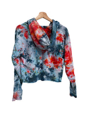 XS: “Sailor’s Delight” Cropped Modal Blend Women’s Sweatshirt