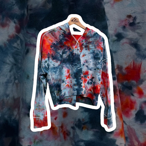 S: “Sailor’s Delight” Cropped Modal Blend Women’s Sweatshirt