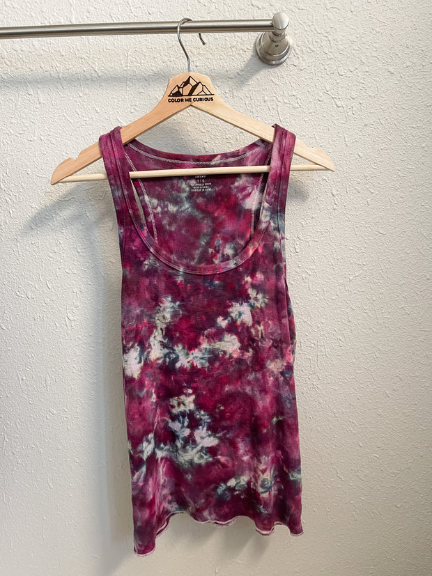 L: Women’s “Huckleberry” Cotton Ribbed Tank Top